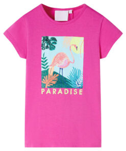 Kindershirt 92 donkerroze