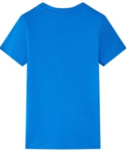 Kindershirt 92 felblauw