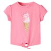 Kindershirt 92 fluorescerend felroze
