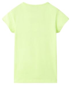Kindershirt 92 fluorescerend geel