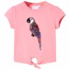 Kindershirt 92 fluorescerend roze