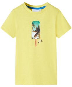 Kindershirt 92 geel