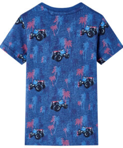Kindershirt 92 gemêleerd donkerblauw
