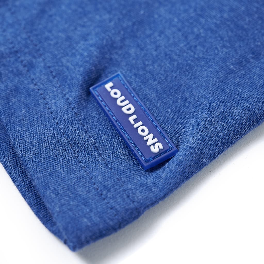 Kindershirt 92 gemêleerd donkerblauw - Image 5