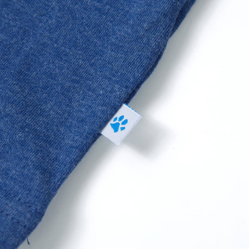 Kindershirt 92 gemêleerd donkerblauw - Image 5