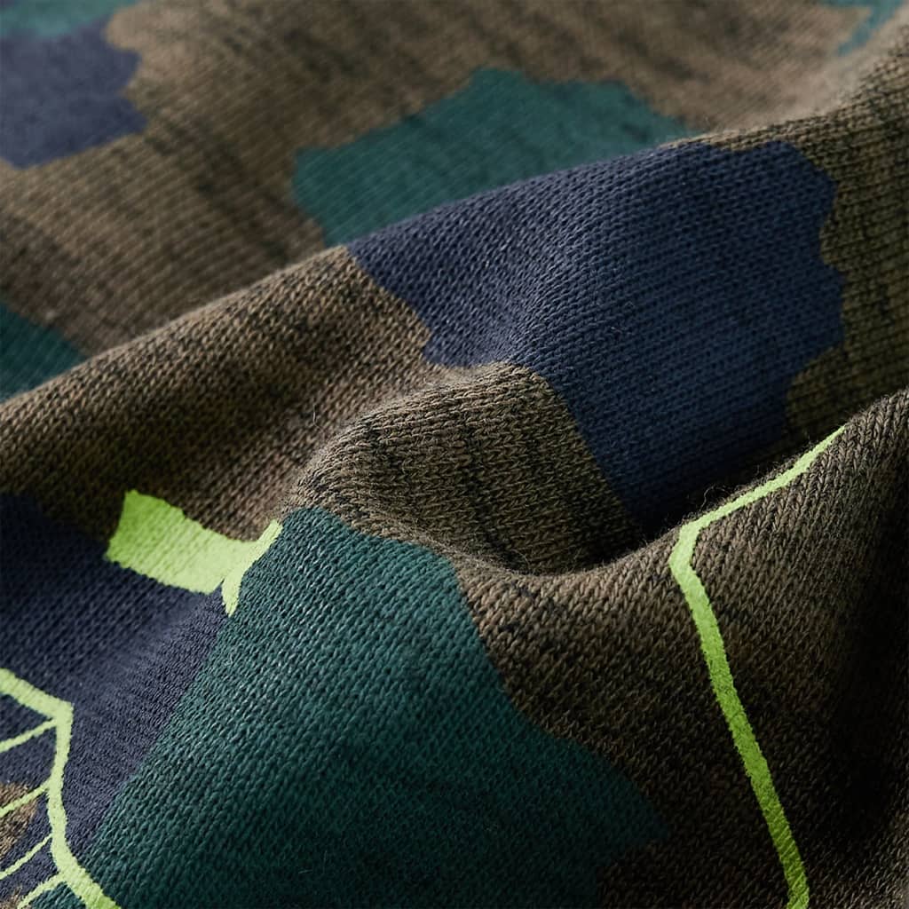 Kindershirt 92 gemêleerd donkerkakikleurig - Image 7