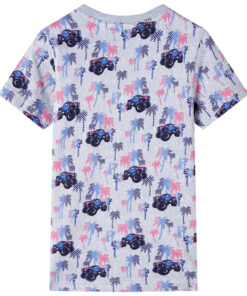 Kindershirt 92 gemêleerd grijs