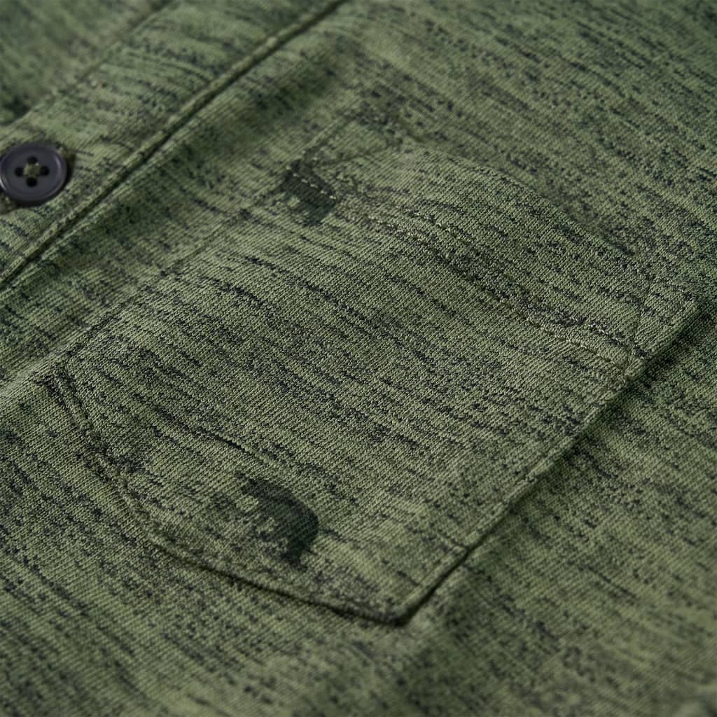 Kindershirt 92 gemêleerd kakikleurig - Image 4