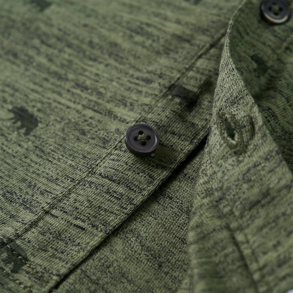 Kindershirt 92 gemêleerd kakikleurig - Image 5