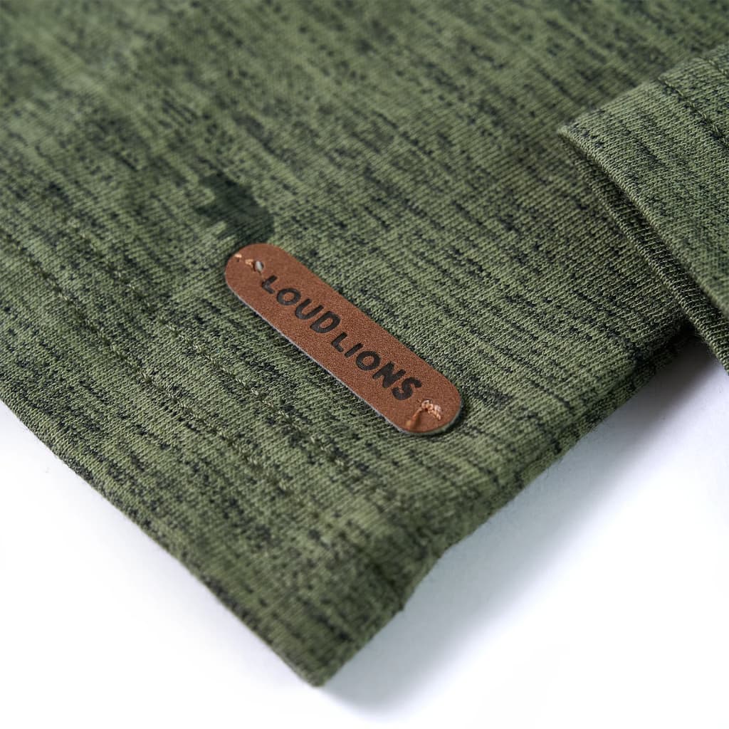 Kindershirt 92 gemêleerd kakikleurig - Image 6