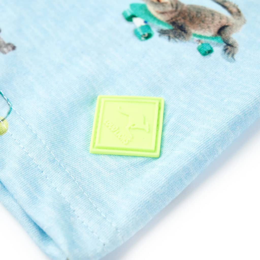 Kindershirt 92 gemêleerd lichtblauw - Image 5