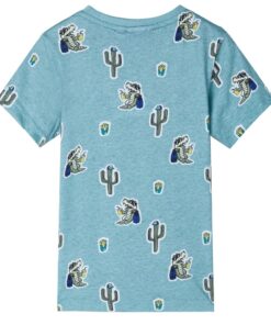 Kindershirt 92 gemêleerd lichtgroen