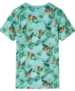 Kindershirt 92 gemêleerd lichtgroen