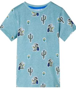 Kindershirt 92 gemêleerd lichtgroen