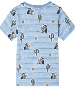 Kindershirt 92 gemengd blauw