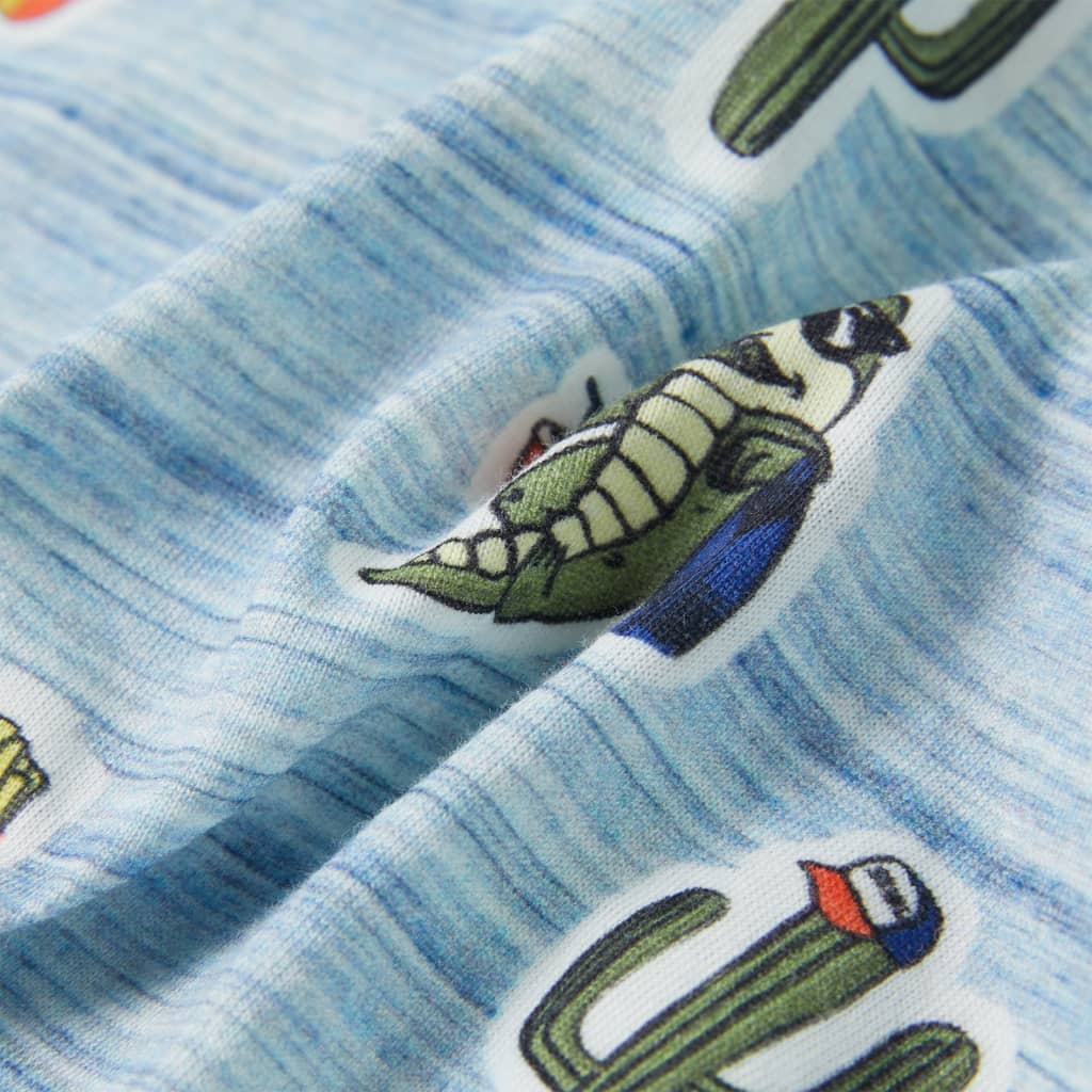 Kindershirt 92 gemengd blauw - Image 7