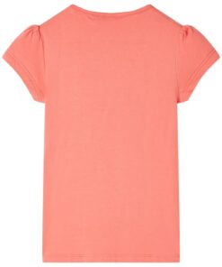 Kindershirt 92 koraalkleurig