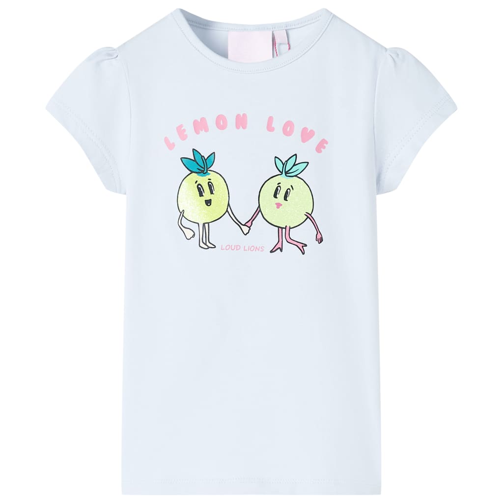 Kindershirt 92 lichtblauw