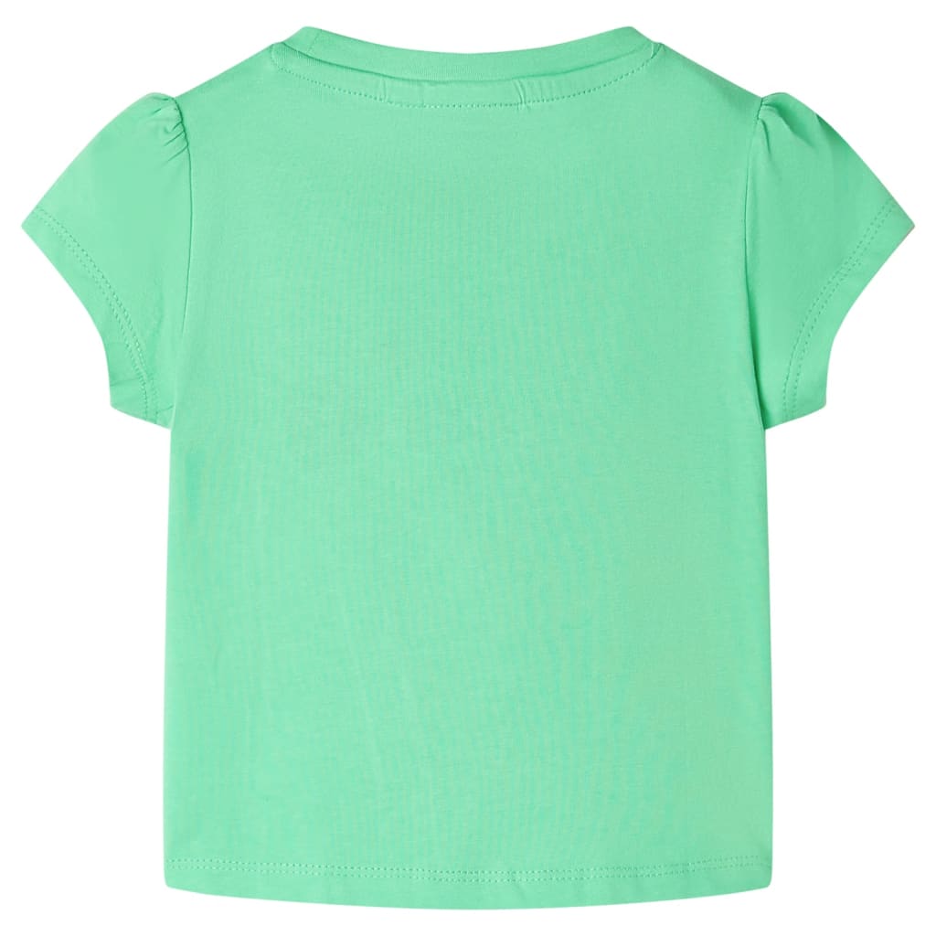 Kindershirt 92 lichtgroen