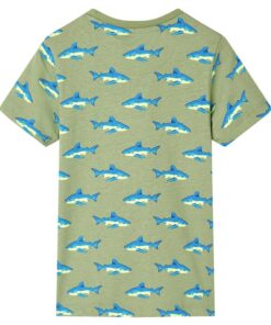 Kindershirt 92 lichtkakikleurig