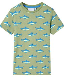 Kindershirt 92 lichtkakikleurig