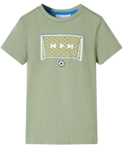 Kindershirt 92 lichtkakikleurig