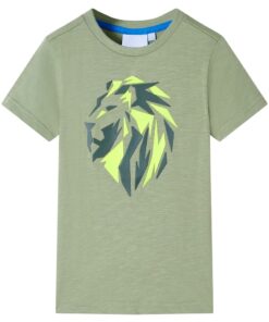 Kindershirt 92 lichtkakikleurig