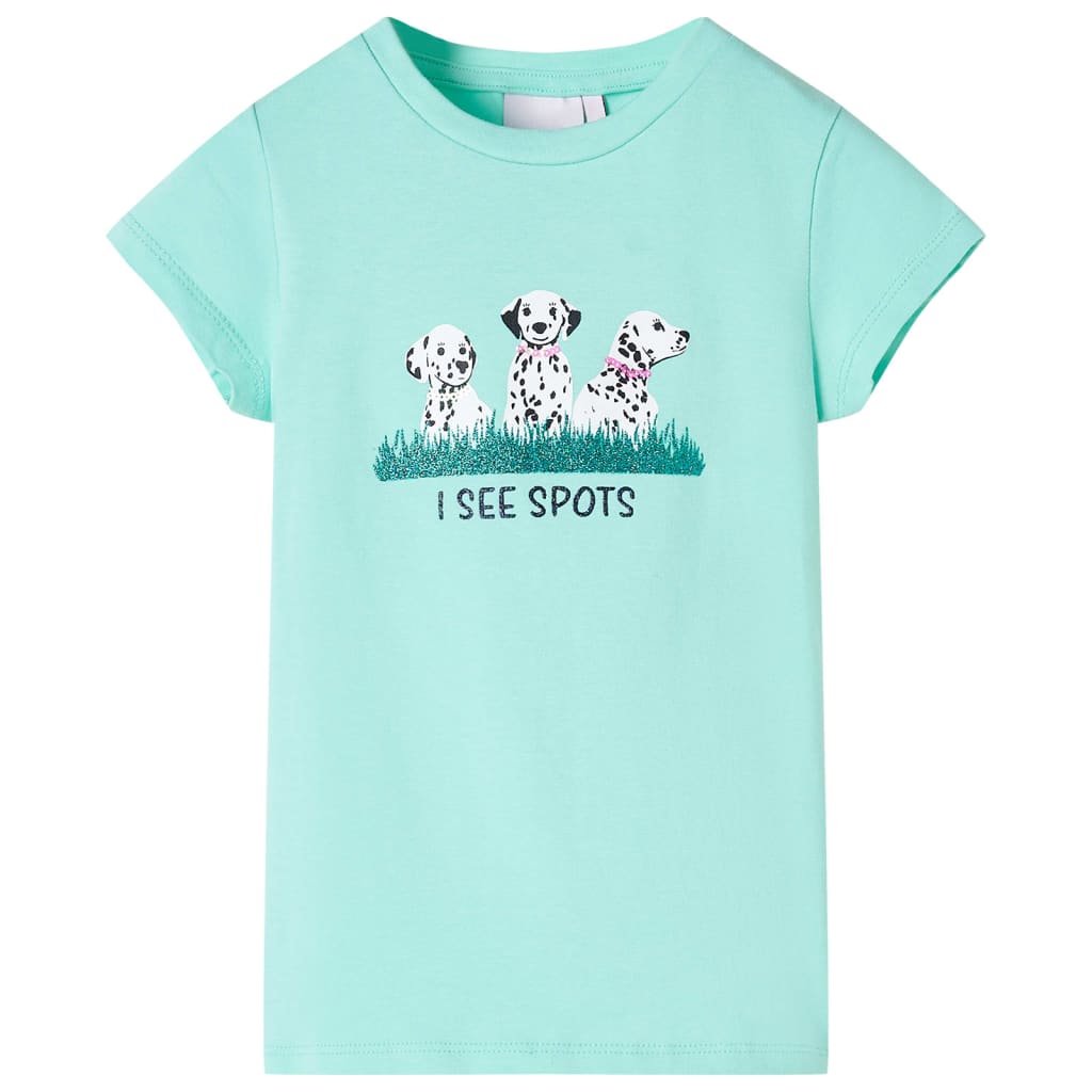 Kindershirt 92 lichtmint