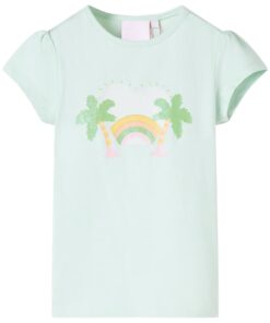 Kindershirt 92 lichtmint