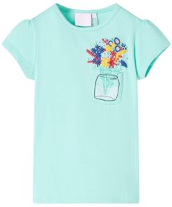 Kindershirt 92 lichtmint