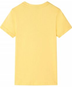 Kindershirt 92 lichtokerkleurig