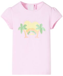 Kindershirt 92 lichtroze