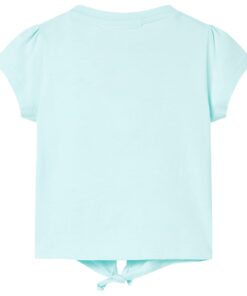 Kindershirt 92 lichtzeeblauw