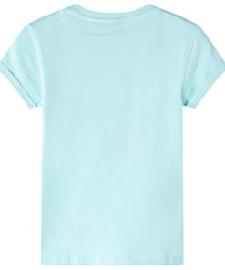 Kindershirt 92 lichtzeeblauw