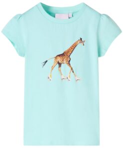 Kindershirt 92 lichtzeeblauw