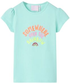 Kindershirt 92 lichtzeeblauw