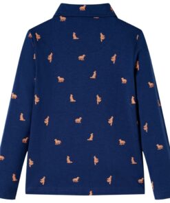 Kindershirt 92 marineblauw