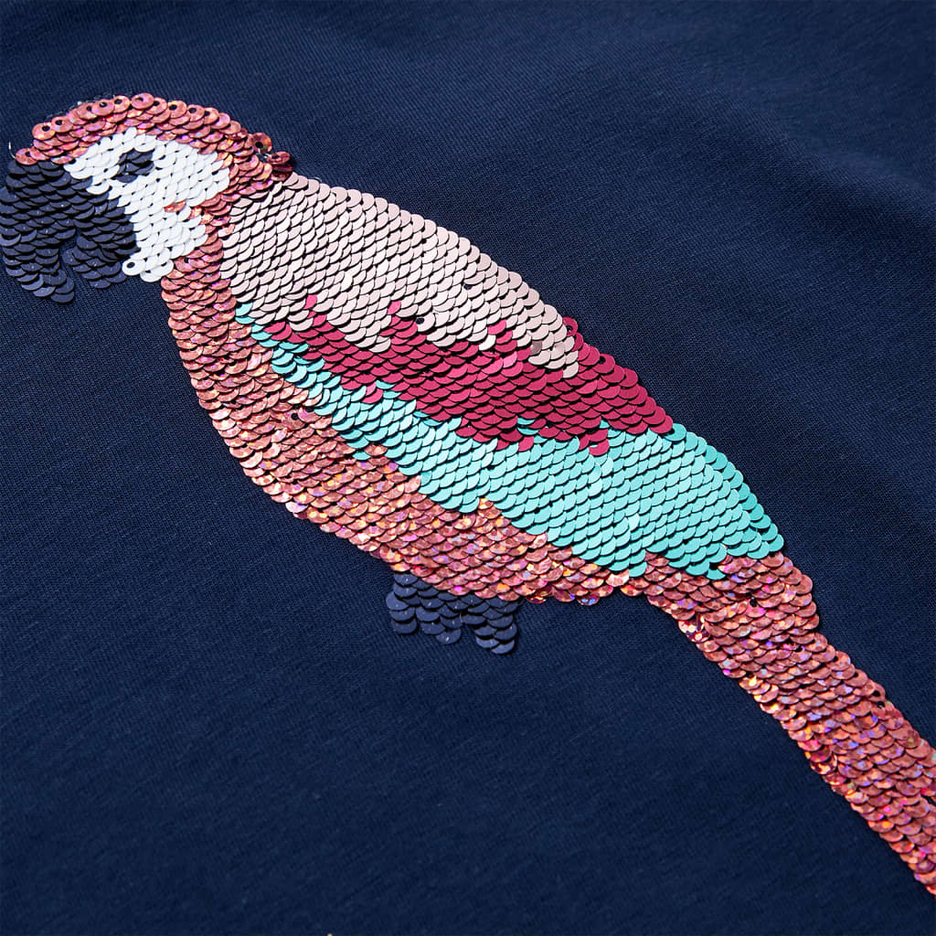 Kindershirt 92 marineblauw - Image 4