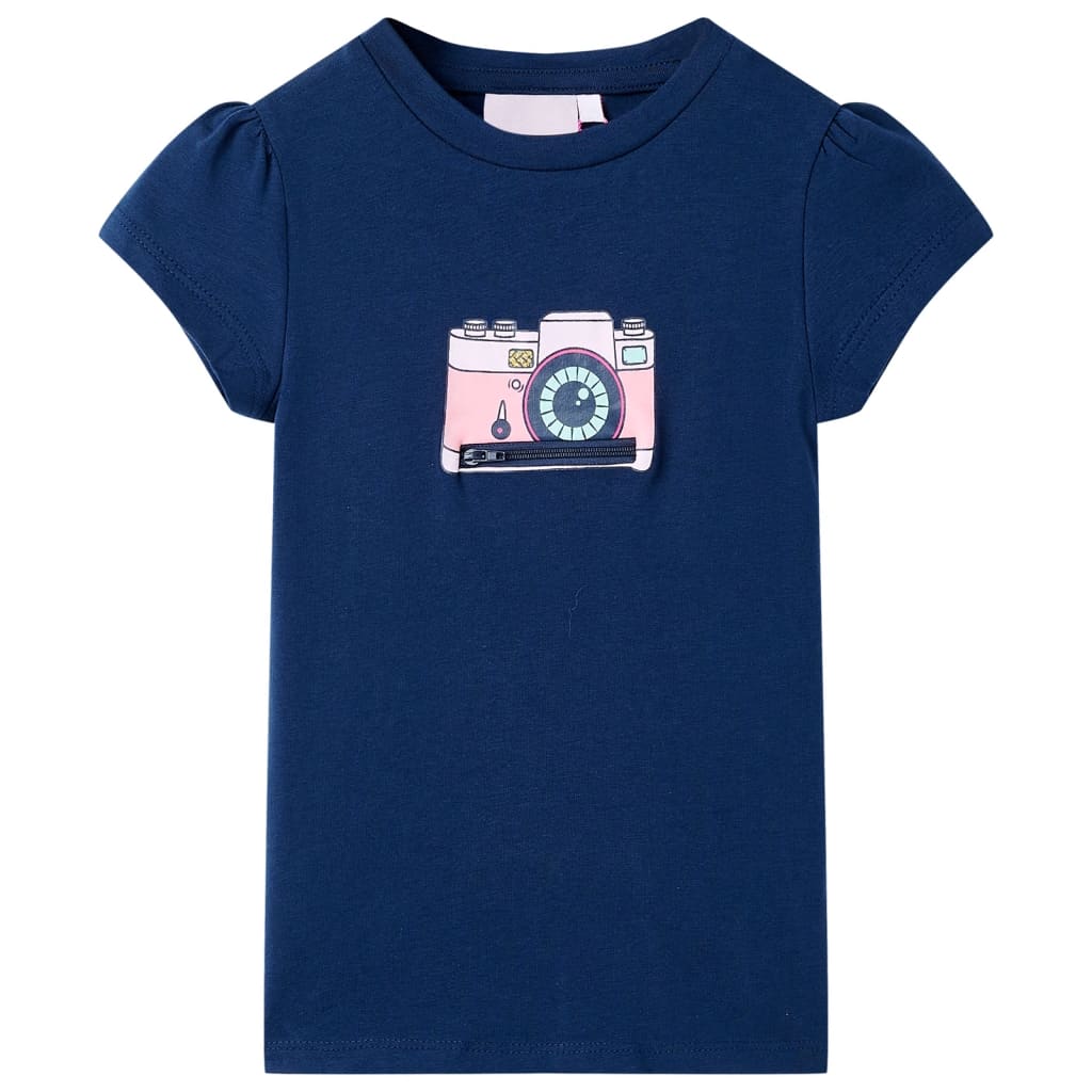 Kindershirt 92 marineblauw