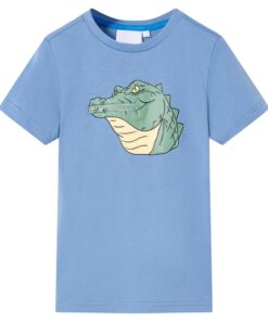 Kindershirt 92 middenblauw