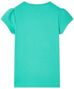 Kindershirt 92 mintkleurig