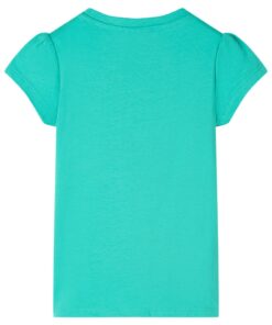 Kindershirt 92 mintkleurig