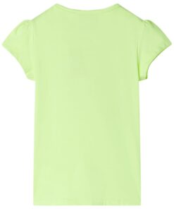 Kindershirt 92 neongeel
