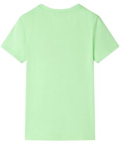 Kindershirt 92 neongroen