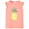 Kindershirt 92 neonkoraal