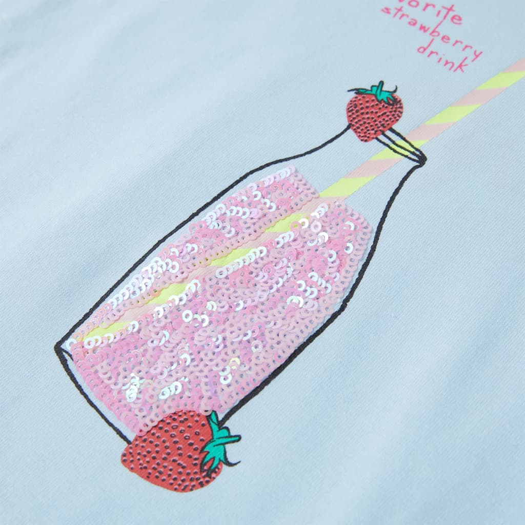 Kindershirt 92 zachtblauw - Image 4