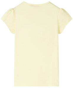 Kindershirt 92 zachtgeel