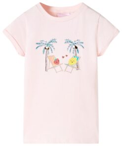 Kindershirt 92 zachtroze