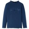 Kindershirt lange mouwen 104 marineblauw
