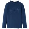 Kindershirt lange mouwen 140 marineblauw